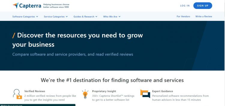 Capterra for Software Products and SaaS
